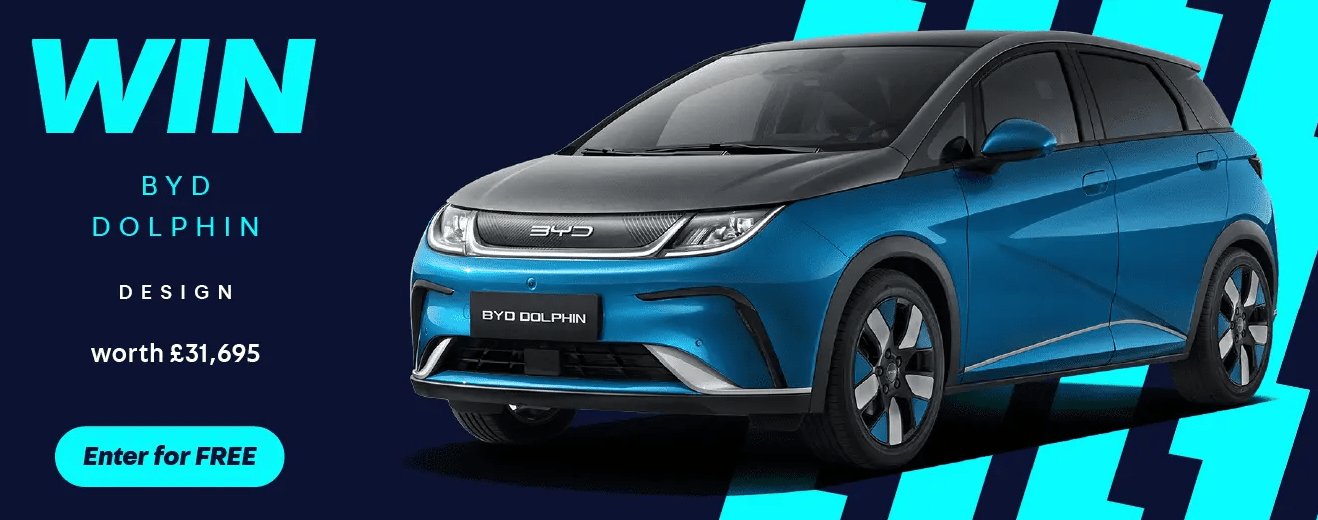 Free Competition - Win a BYD Dolphin Electric Car Courtesy of Auto Trader This April