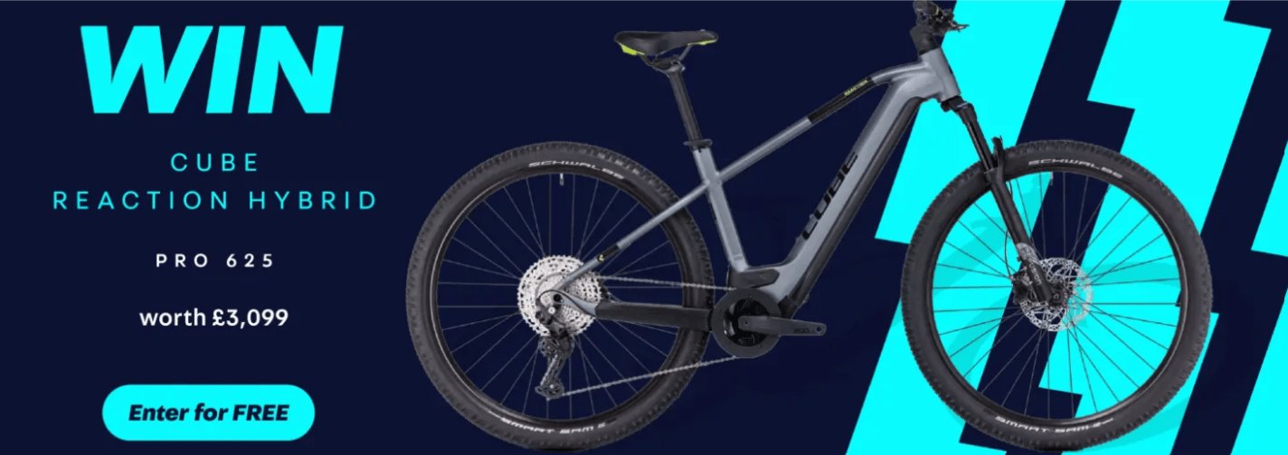 Free Competition - Win a Cube Reaction Hybrid Pro 625 Electric Bike Courtesy of Auto Trader