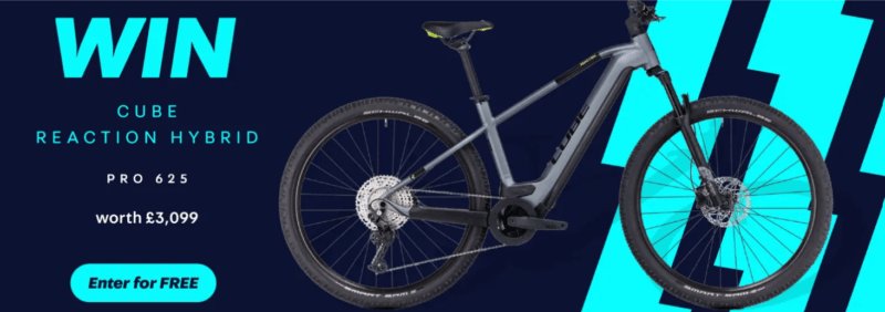 Free Competition - Win a Cube Reaction Hybrid Pro 625 Electric Bike Courtesy of Auto Trader