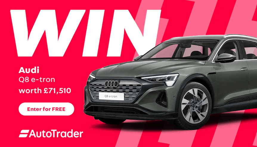 Free Competition - Win an Audi Q8 E-tron Car Worth £71,510 With Auto Trader, MoneySuperMarket and Hypervolt